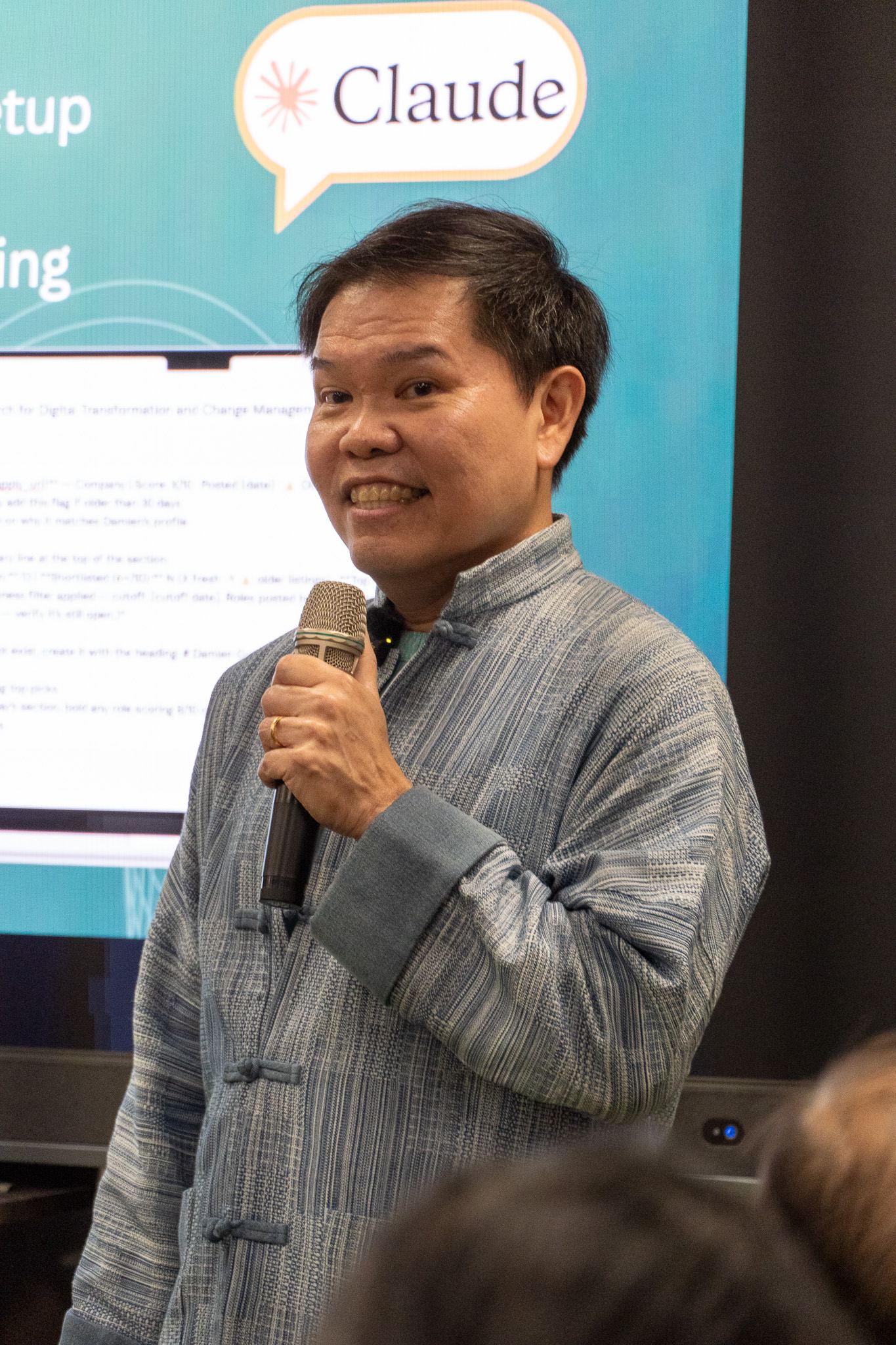 Damien Goh presenting