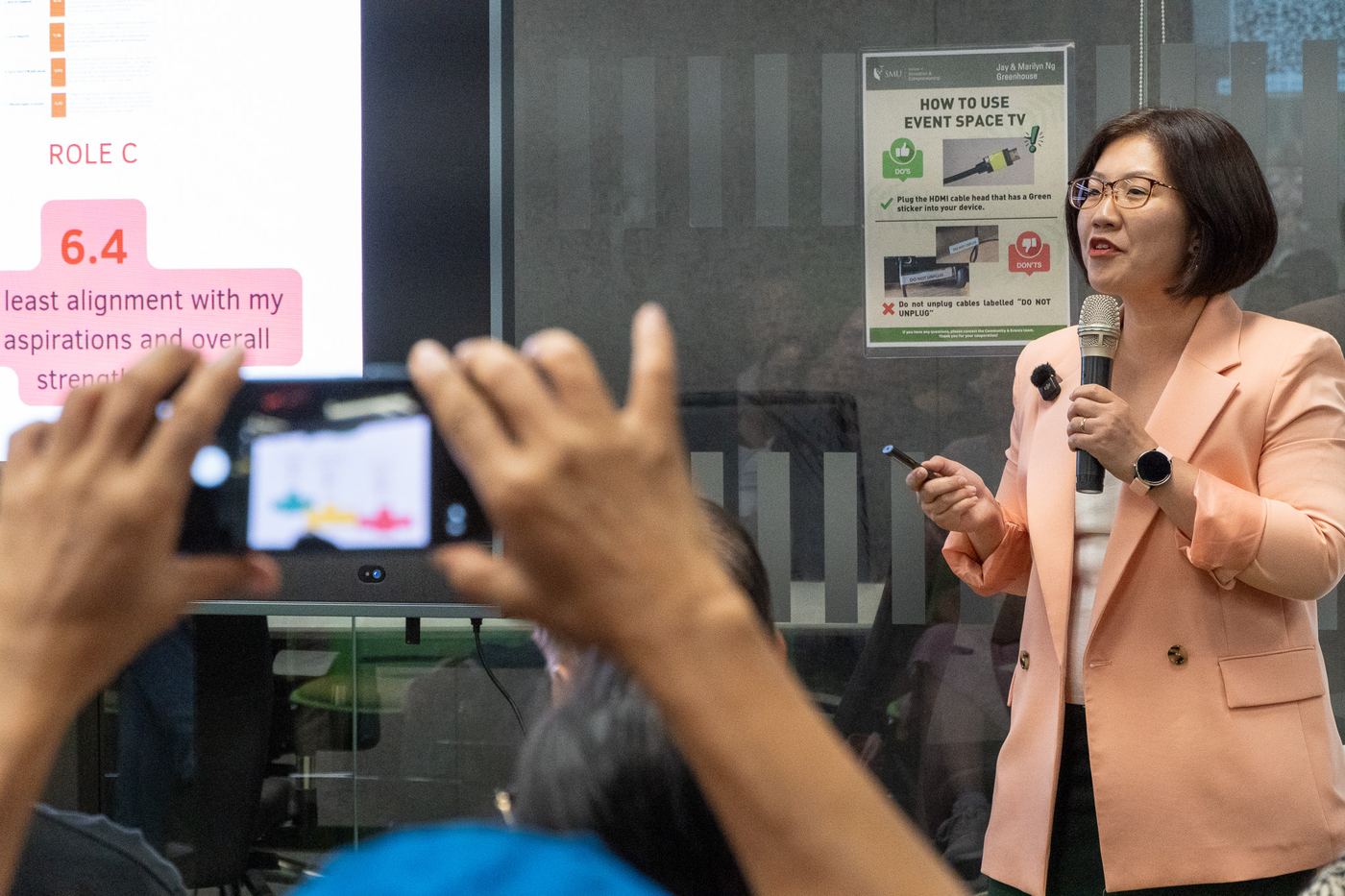 Hannah Nguyen presenting