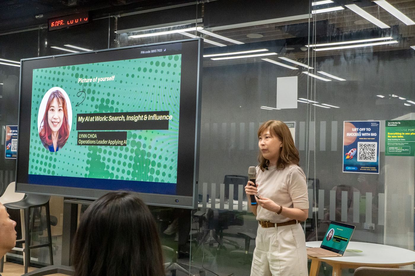 Lynn Choa presenting