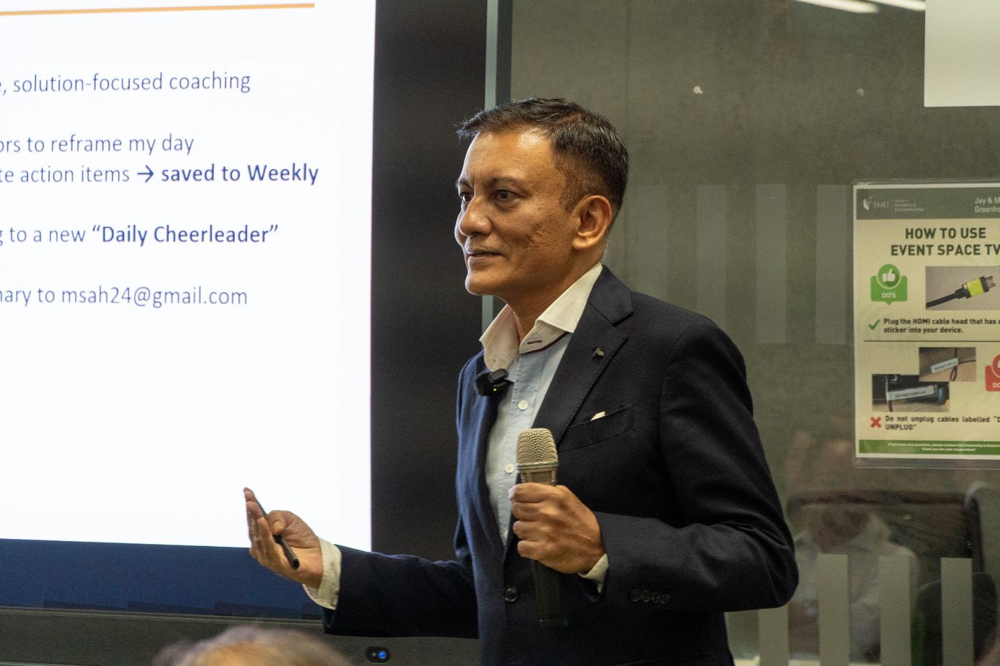 Maneesh Sah presenting