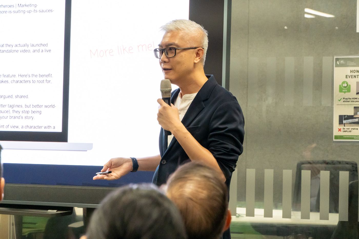 Ryo Leong presenting